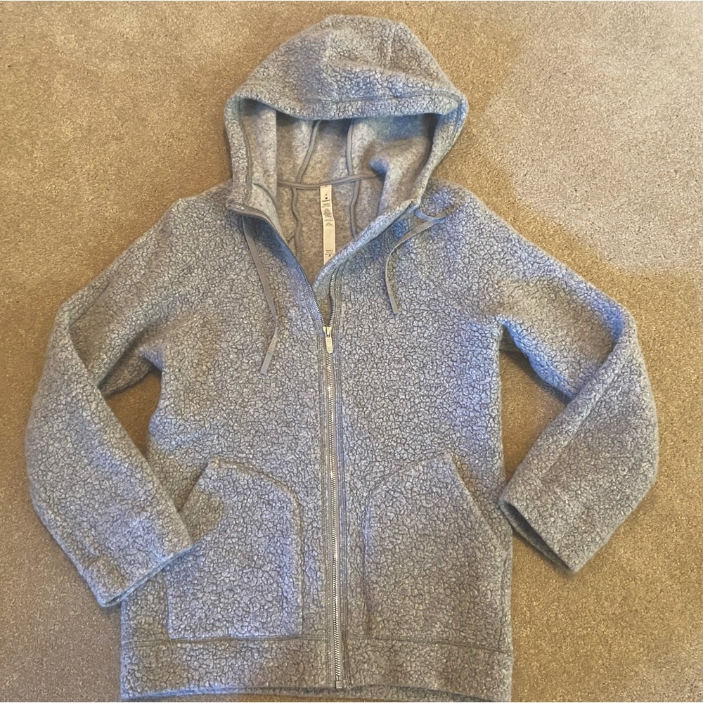 Grey lululemon wool Sherpa jacket